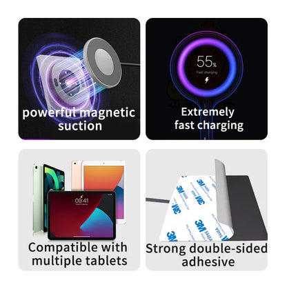 New Wall Tablet Mounted Wireless Charger Wall charging Socket Tablet Magnetic Bracket Holder for Universal Tablet Android iPad