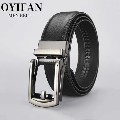High quality men's automatic belt, business belt, adjustable belt, luxury belt, cowhide belt, ratchet belt