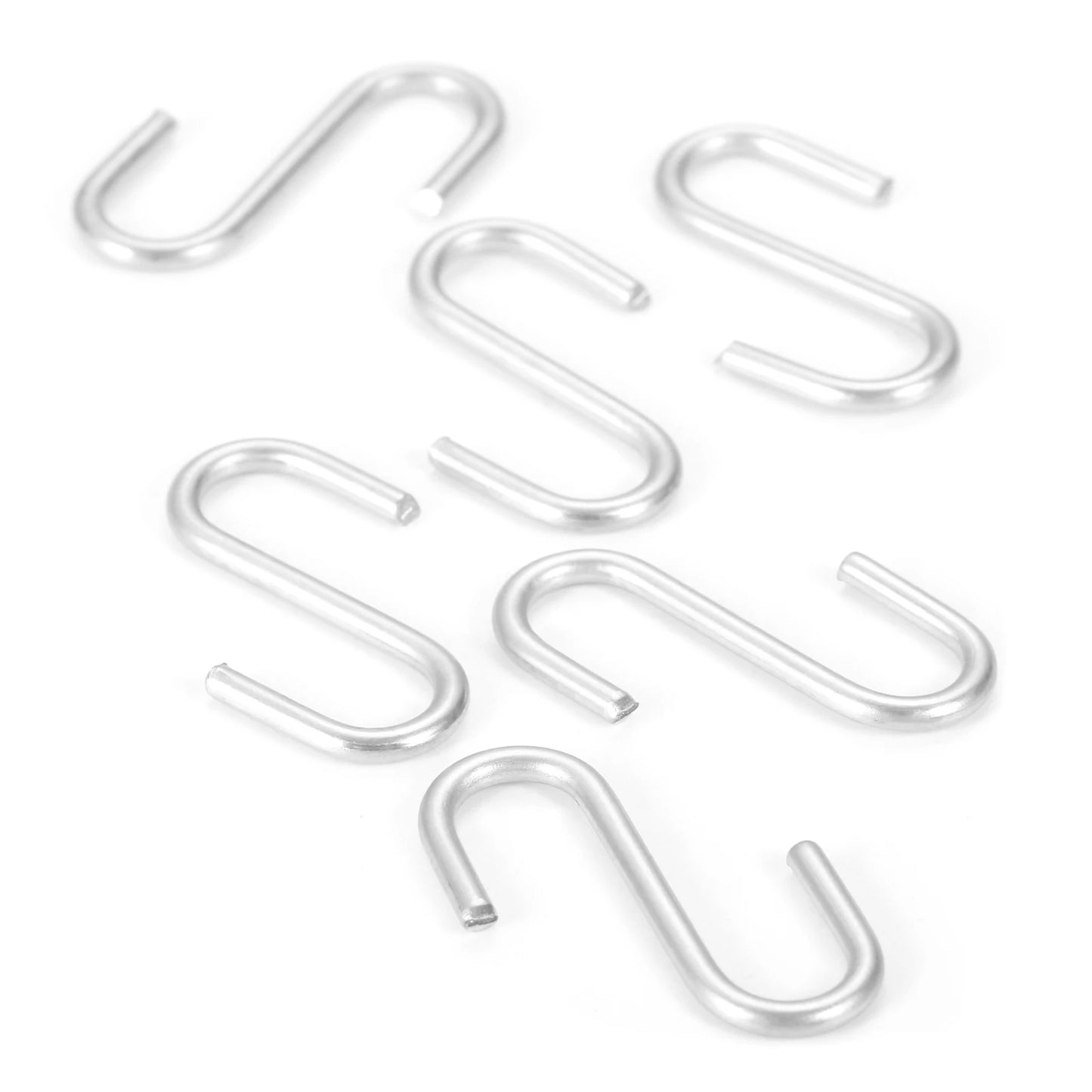 100Pcs Multifunctional Mini S-Shaped Hooks Bathroom Kitchen Household Hanger Storage Holder Organizer Hook Rails Metal S Hanging