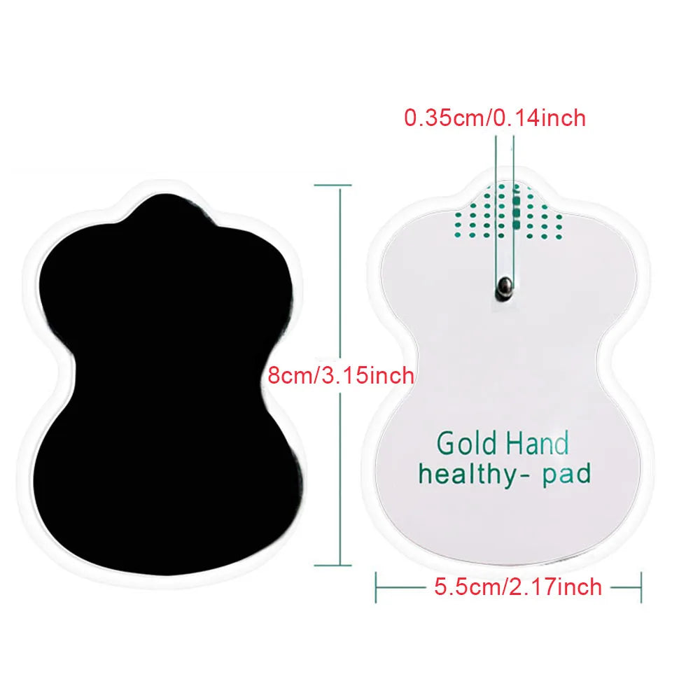 TENS Unit Pads Reusable Latex-Free Replacement Pads with Upgraded Sticky Electrode Pads Gel and Non-Irritating Patches