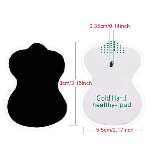 TENS Unit Pads Reusable Latex-Free Replacement Pads with Upgraded Sticky Electrode Pads Gel and Non-Irritating Patches