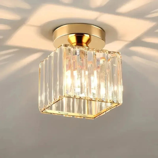 Led Ceiling Lights Room decoration Crystal Lampshade Chandelier Living Room Bedroom Modern Round Square Decorative Ceiling Lamp