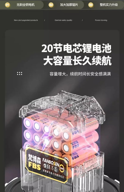 Electric lawn mower Small household lawn Lithium battery rechargeable  mower High power lawn mower