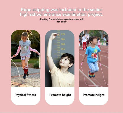 Wholesale adult and children's skipping ropes with colorful soft beads and bamboo nodes. Children's skipping ropes