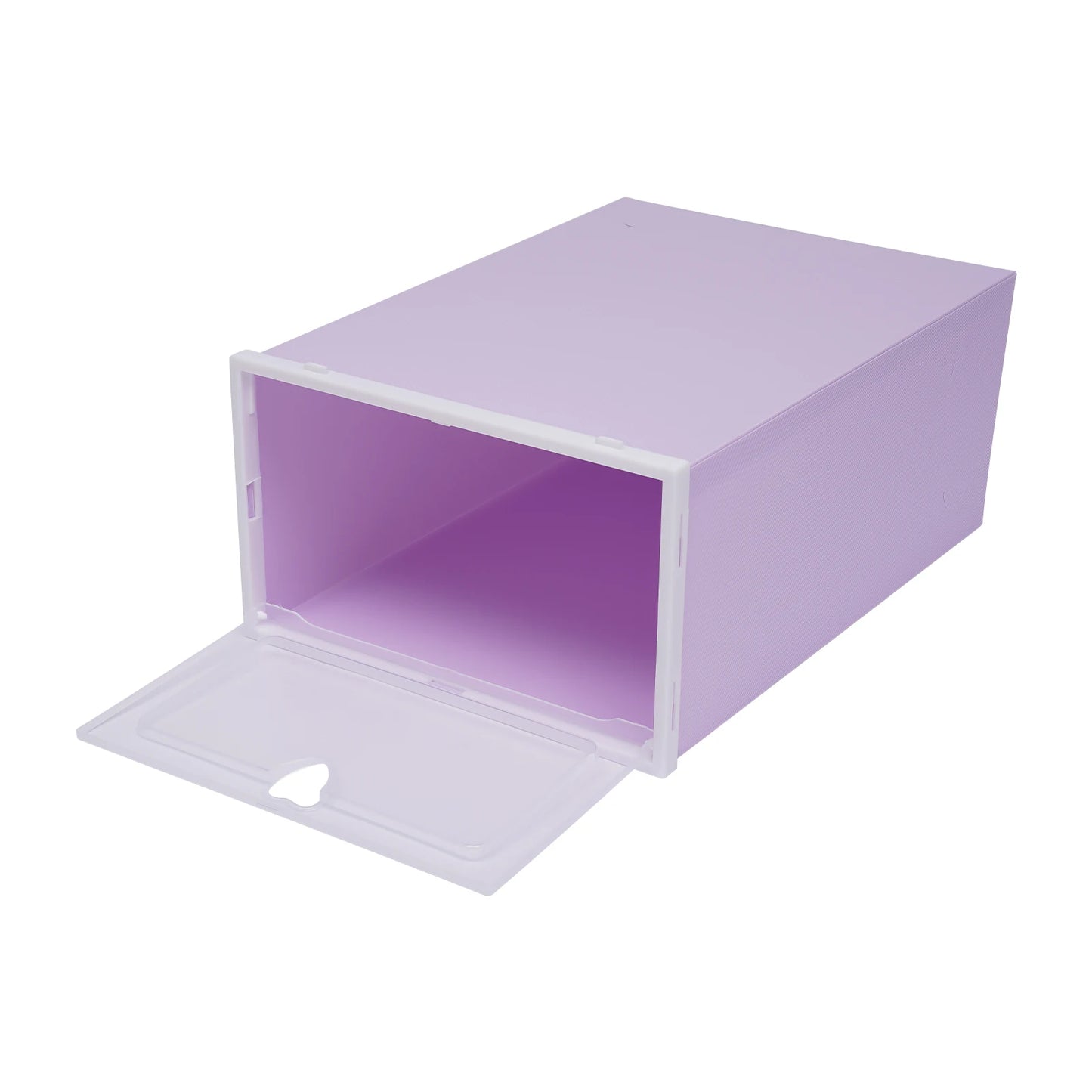 20Pcs Foldable Shoe Storage Boxes with Lids Transparent Stackable Containers Drawer Style PP Plastic Shoe Organizers