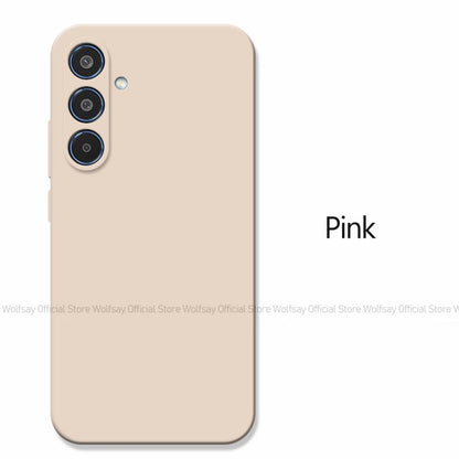 For Samsung Galaxy M35 Case Samsung Galaxy M15 M35 M55 5G Cover TPU Shockproof Liquid Silicone Phone Cover Samsung Galaxy M35