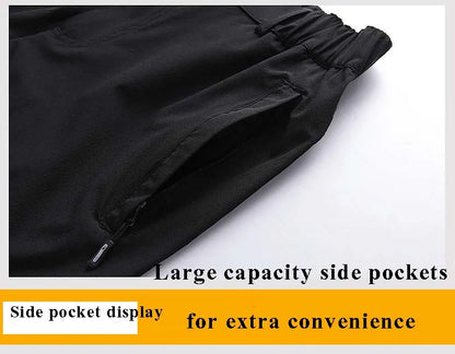 New Elastic Mens Hiking Pants Summer Quick Drying Waterproof Breathable Ultra Thin Outdoor Climbing Trekking Mens Trousers PN69
