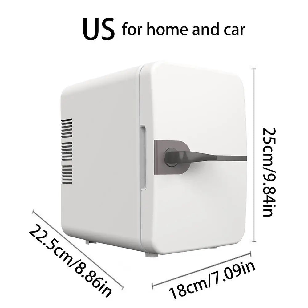 6L Car Mini Fridge For Camping Picnic Beauty Cosmetics Mask Makeup Skincare Refrigerator Cooling Dormitory Refrigerator