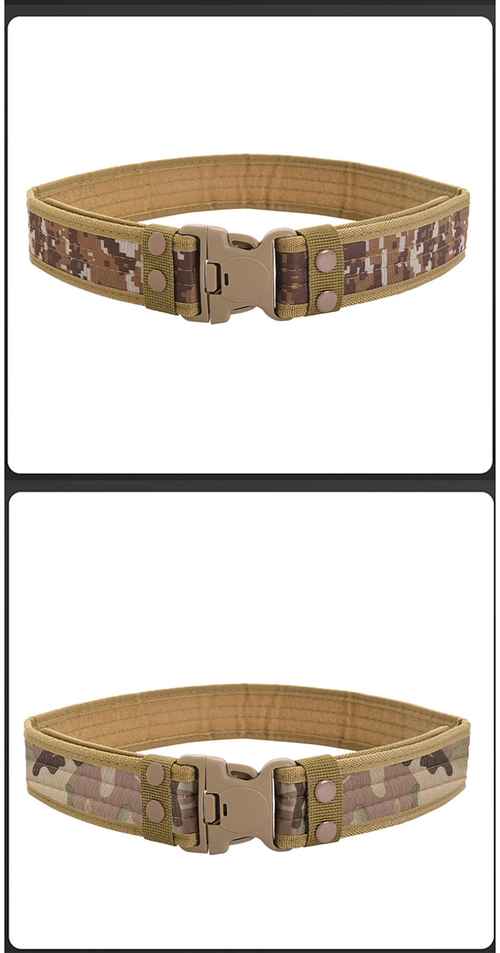 Men's Belt Outdoor Camouflage Tactical Belt Oxford Cloth Belt Mountaineering Belt Nylon Wide Waist Belt Work Belt Neutral Belts