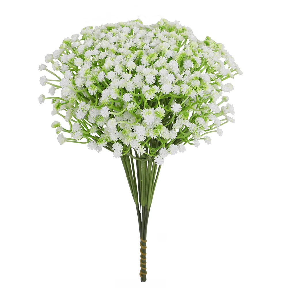 30PCS Artificial Flowers Babys Breath Bouquet Plastic Gypsophila Fake Flower for Wedding Centerpieces Party Home Room Decoration