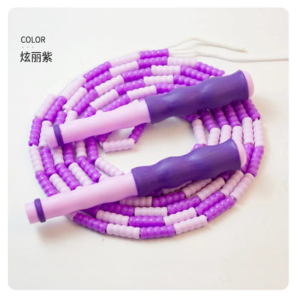 Bamboo Jump Rope for Elementary School Students Kindergarten Children Adjustable Race Racing Outdoor Sports Rope