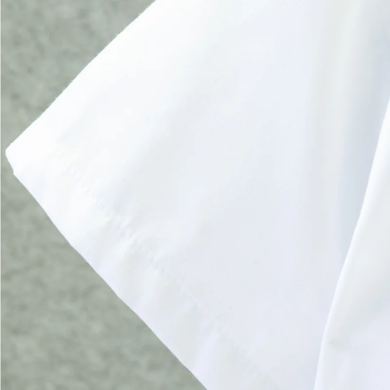 Summer New Baby Boy Shirt Simple Style White Short Sleeved Children'S Clothing Suitable For Heights Of 120-180cm