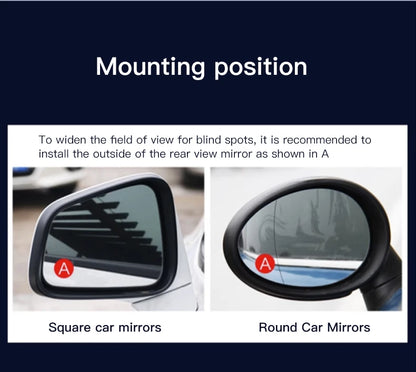 Car Rearview Mirror 360° Small Round Mirror Auto Accessories