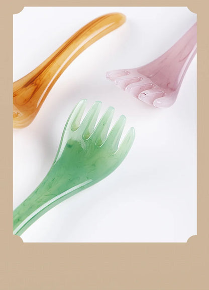 Head Massager Scalp Gua Sha for Body Neck Leg Massage Five-claw Head Scraping Stick Massage Scraping Claw Massage Visage Relax