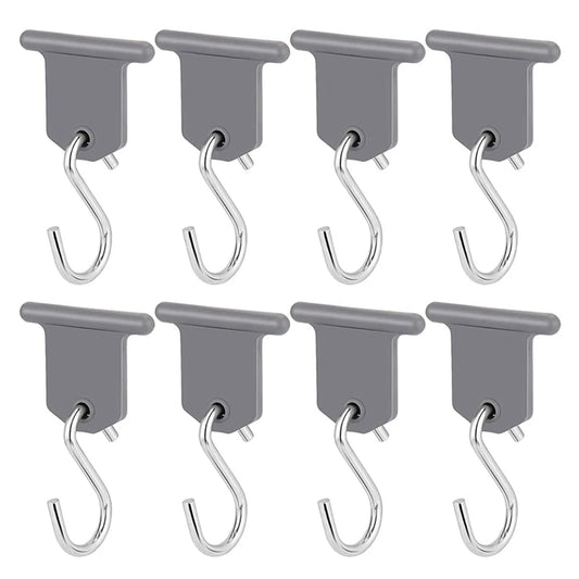 8 Pcs S Shaped Camping Awning Hooks Clips RV Tent Hangers Light Hangers With Holes For Caravan Camperb Accessories