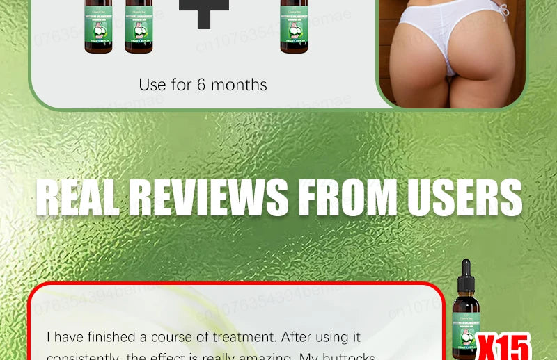 Sexy body care, silky, plump and elastic