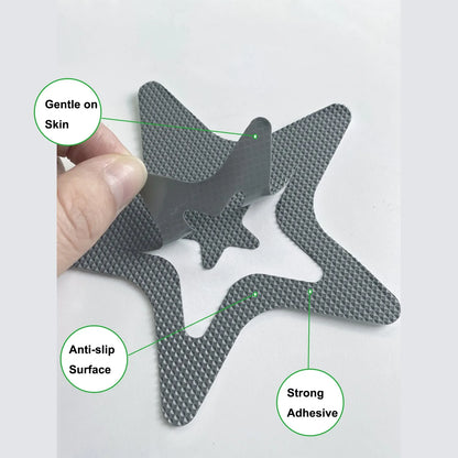 10 PCS Anti Slip Shower Tread Sticker Safety Bathtub Strips Premium Adhesive Star Snowflak Decals for Bath Tub Shower Stairs