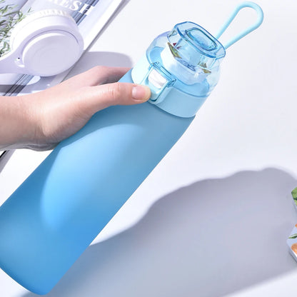 650ML Scent Flavored Water Bottle Leak-Proof with 7 Flavor Pods Air Water Up Bottle Portable for Travel Climbing Hiking