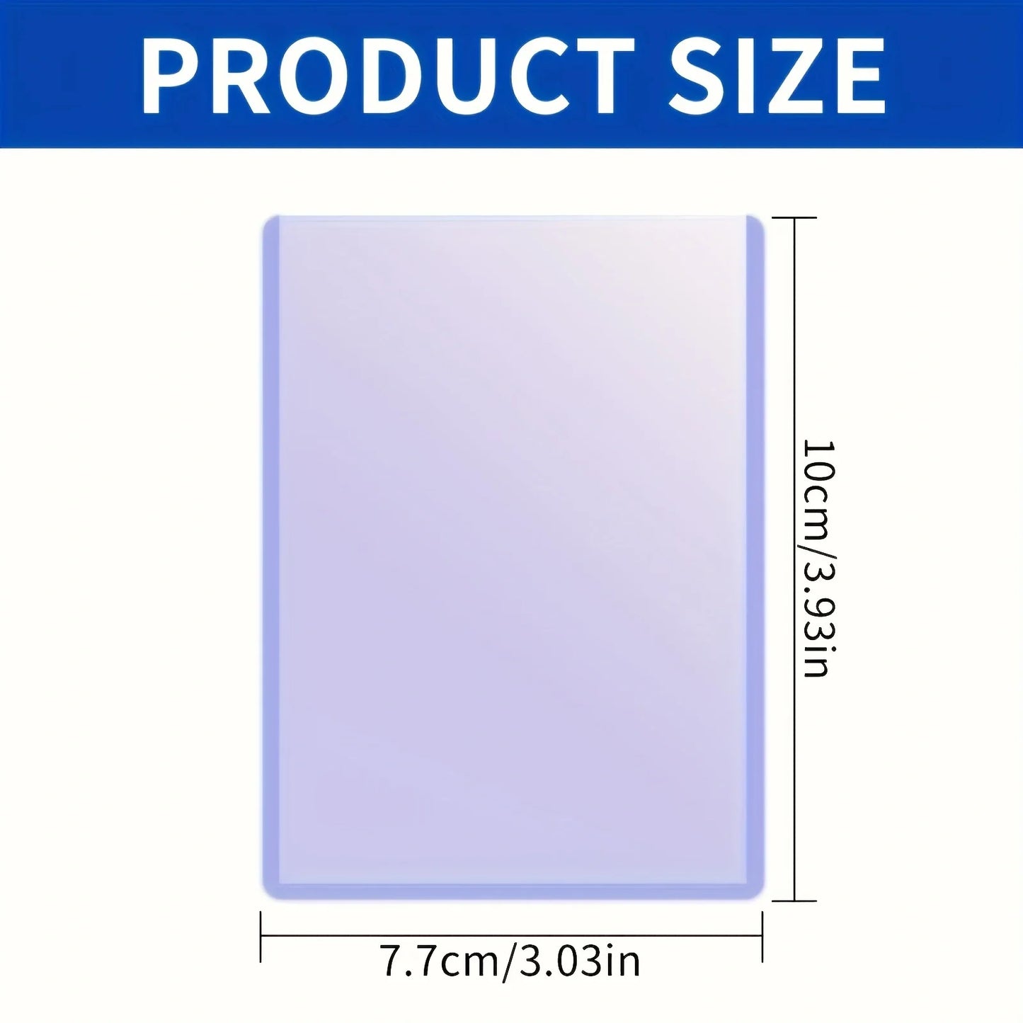 25/50/100 count top loaders for cards, 3"x4" Baseball card sleeve Hard plastic card protector for game trading cards,sports card