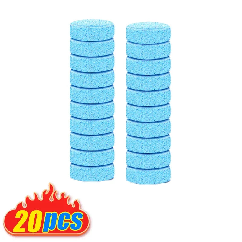 50pcs Car Effervescent Washer Tablet Auto Glass Washing Tablet Car Windscreen Cleaner Windscreen Glass Cleaning Tablet