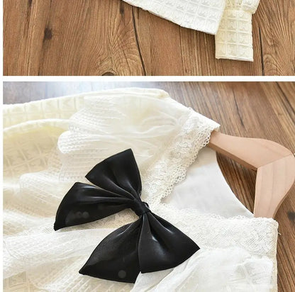 Girls' Shirt 2023 New Medium and Large Children Spring and Autumn Thin Long Sleeve Baby Shirt