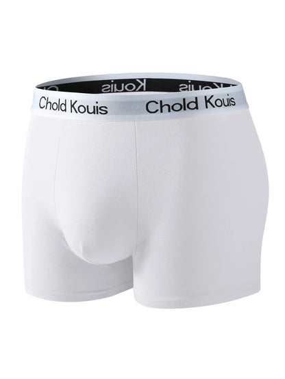 4pcs men's underwear, comfortable, soft breathable athleisure boxer underwear, trendy simple hot-selling men's boxer underwear