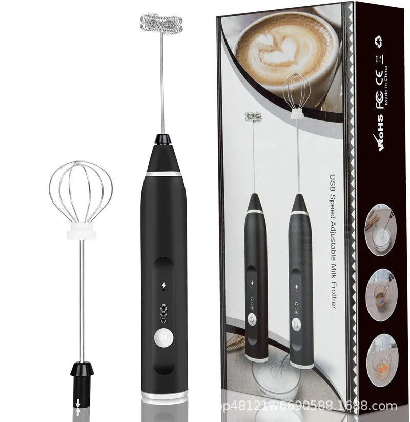Electric Milk Frothers Handheld Wireless Blender USB Mini Coffee Maker Whisk Mixer Cappuccino Cream Egg Beater Food Blender