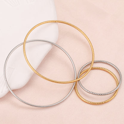 10pcs 30/50mm Round Stainless Steel Jump Rings Gold-Plate Twisted Closed Ring for DIY Jewelry Making Earring Accessories