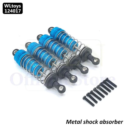 WLtoys 124017 1/12 RC Original Metal Spare Parts Swing Arm C Seat Bottom Motor Differential Gearbox Shock Absorbers Tire