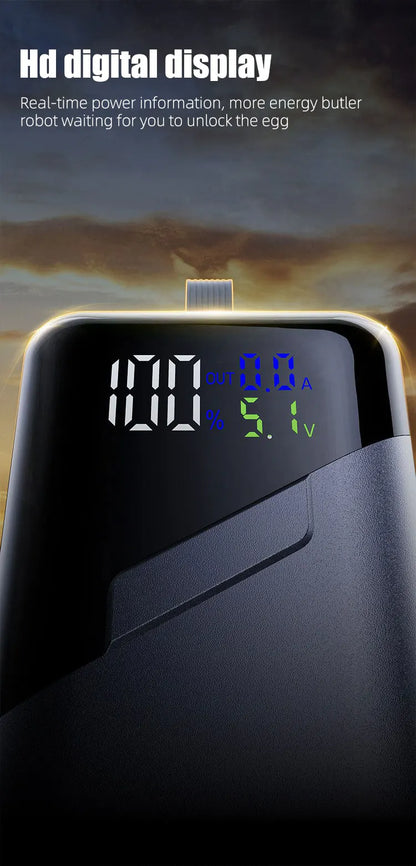 PD100W GaN Power Bank 20000mah/30000mah Build in Line High Definition LED Screen UFCS Phone Laptop Phone Portable Fast Charging
