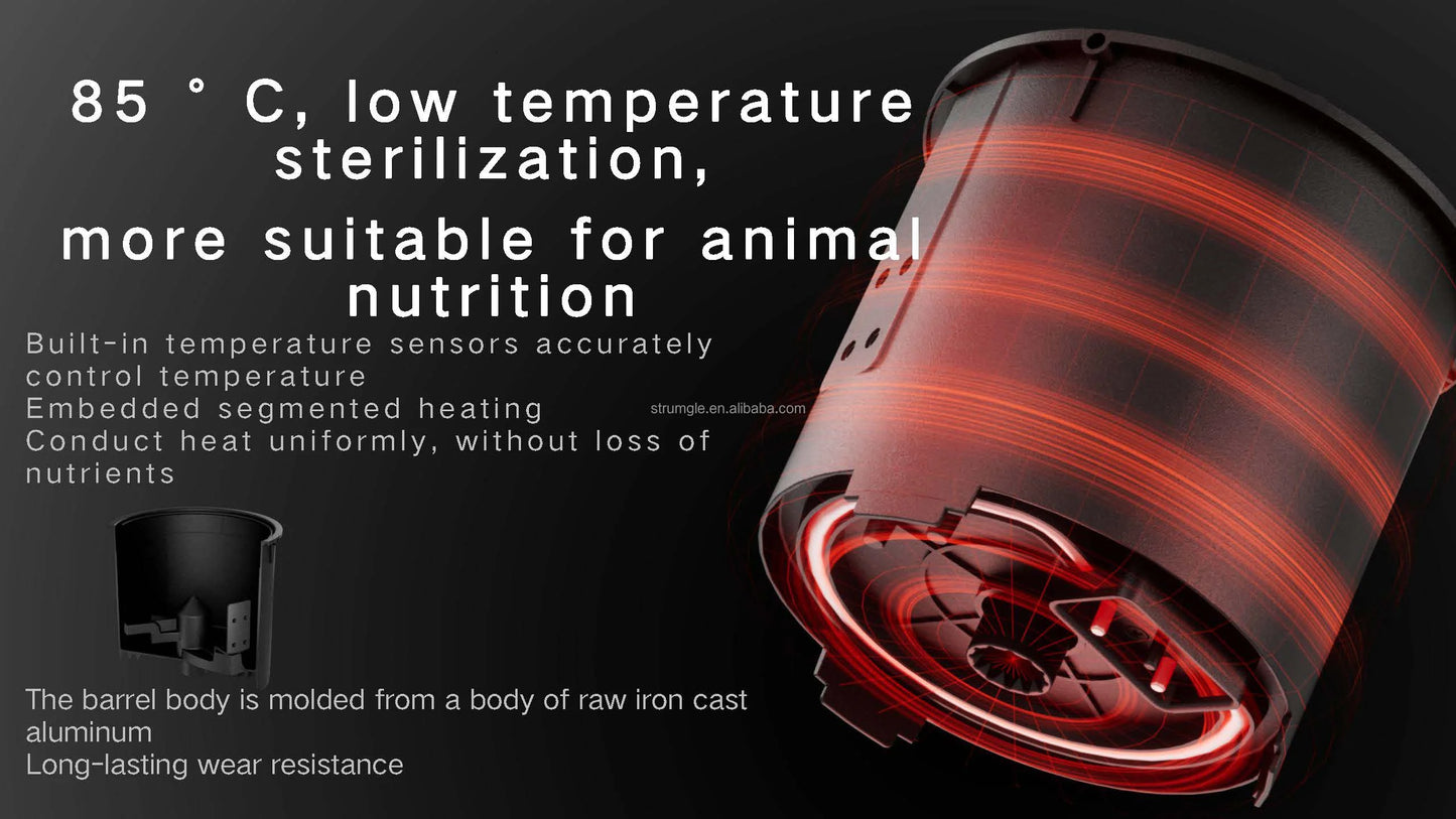 Pet Food Processor For Furry Friends-premium Bowls & Feeders White Silk Screen Smart Automatic Pet Feeder