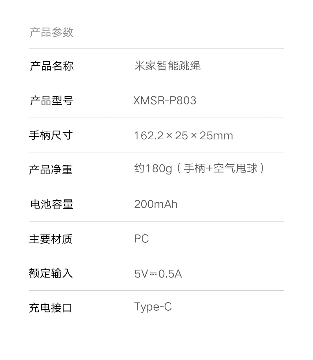 Mijia Smart Skipping Jump Rope Digital Counter with App Adjustable Calorie Calculation Sport Fitness Exercise Lose Weight