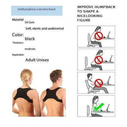 Anti-Hunchback Corrector For Improving Posture Reducing Hunchback Lightweight Back Support Back Sitting Correction Belt
