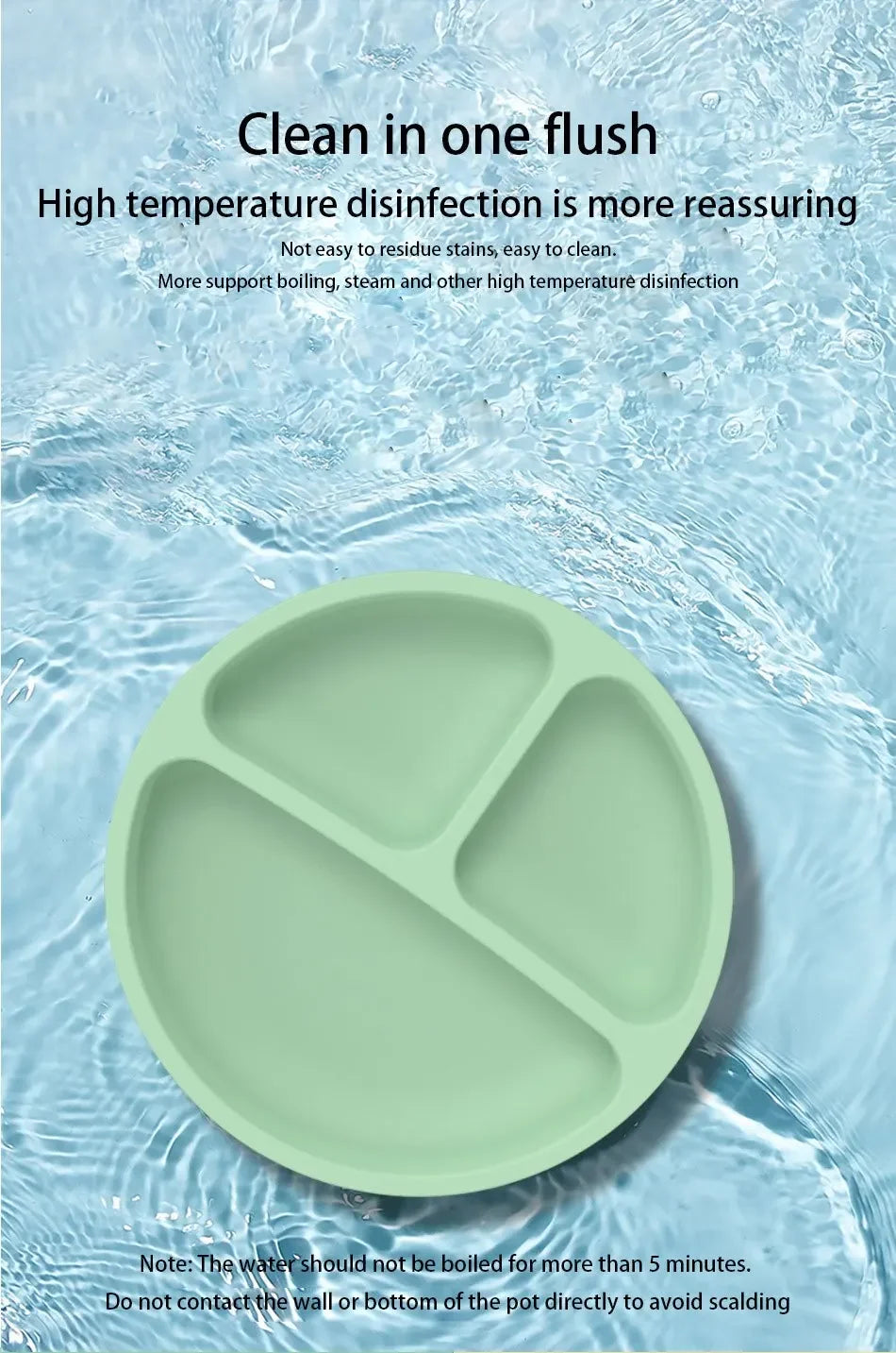 Best-Selling Silicone Children's Dinner Plate - Non-Slip, Separate Tableware & Baby Food Bowl - Perfect for Little Hands!