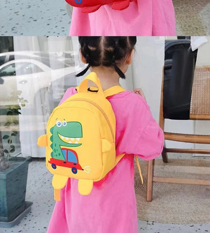 Children Cute Cartoon Dinosaur School Bags Anti-lost Backpacks Toddler Rucksack Kindergarten Schoolbag