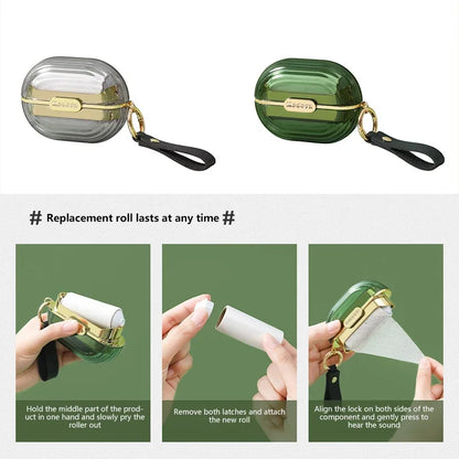 Mini Portable Lint Applicator Roller Can Be Torn To Replace Paper on The Body Stained Clothes Hair Removal Device