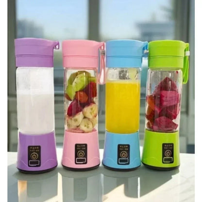 Portable Mini USB Rechargeable Blender 380ml Travel Fruit Juicer Cup Handheld Smoothie Maker for On-the-Go Shakes and Juices