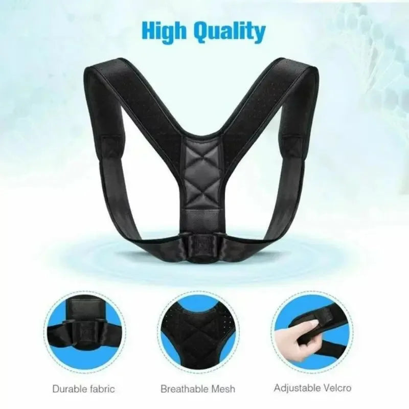 Back Posture Correction Belt Hunchback Prevention Correction of Sitting Posture Unisex Breathable Body Shaping