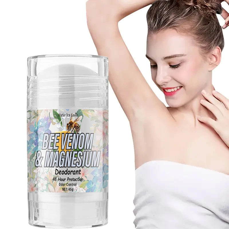 Bee Venom Deodorant Balm, 72 Hours Fresh Body Odor, Fresh Fragrance, Body Deodorization, Long-Lasting Fragrance, Suitable for Armpits, Body, Private Parts, Stubborn Body Odor, Odor