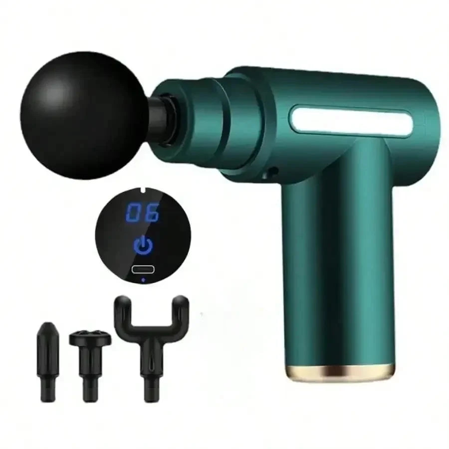 Upgraded Portable Massage Gun - Deep Tissue Muscle Relief, USB Rechargeable Battery, Ideal For Back & Neck,Gift For Everyone