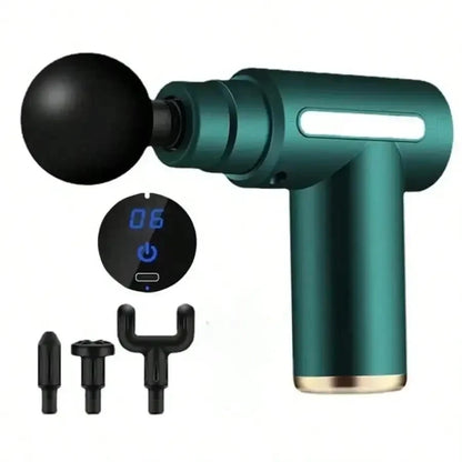 Upgraded Portable Massage Gun - Deep Tissue Muscle Relief, USB Rechargeable Battery, Ideal For Back & Neck,Gift For Everyone