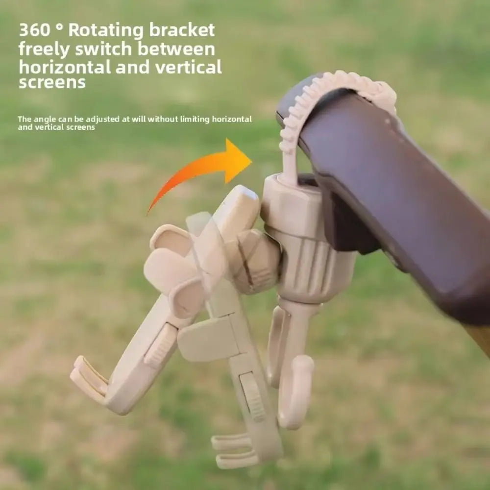 2 in 1 Baby Stroller Hooks Rotatable Creative Stroller Phone Holder Stable Detachable Bicycle Hanging Double Hook Universal