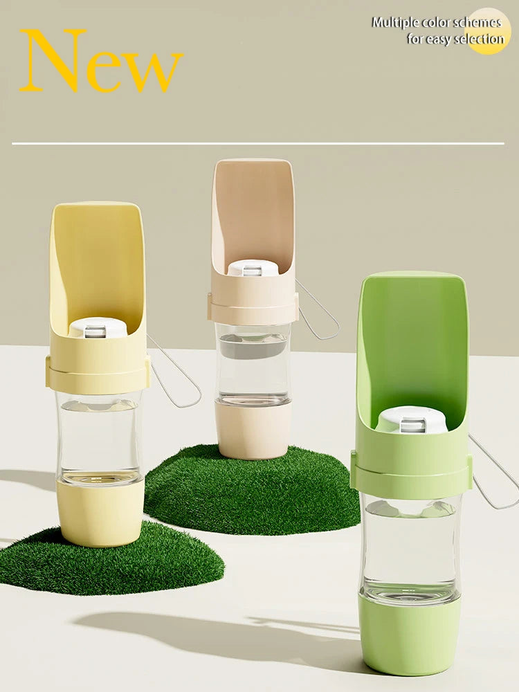 New Portable Pet Water Bottle with Food Container Foldable 2in1 Pet Travel Bowl Puppy Dog Cat Outdoor Drinking Food Feeder