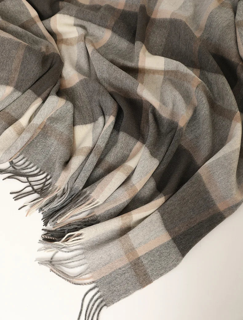 100% Wool Blanket Warm 1.5*2m Fleece Blankets For Sofa Winter Sleeping Comforter Adult Children Bedding Office Travel Blanket