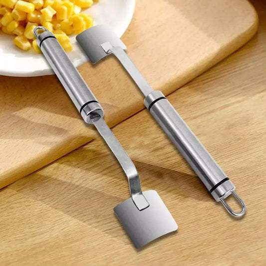 Stainless Steel Corn Planer Ergonomic Handle Corn Peeler Peel, Separate & Enjoy Fresh Corn with Minimal Effort
