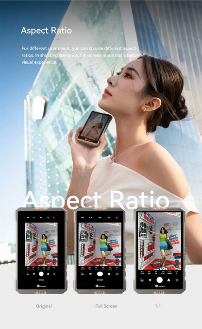 Fotorgear MS01 Selfie Vlog Monitor Screen For Smartphone Magnetic Selfie Screen Display for iPhone Android Phones