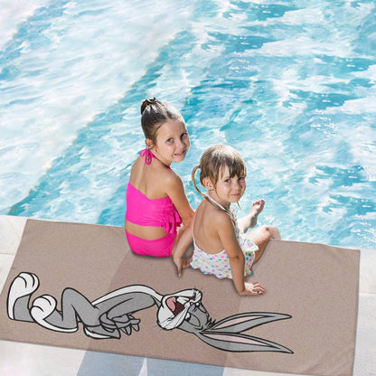 Bunnys Anime Cartoon Beach Towel Baby Bugs Bunny, Hand Shower, Travel Towels, Bathroom, Cute Room Decor, Bath