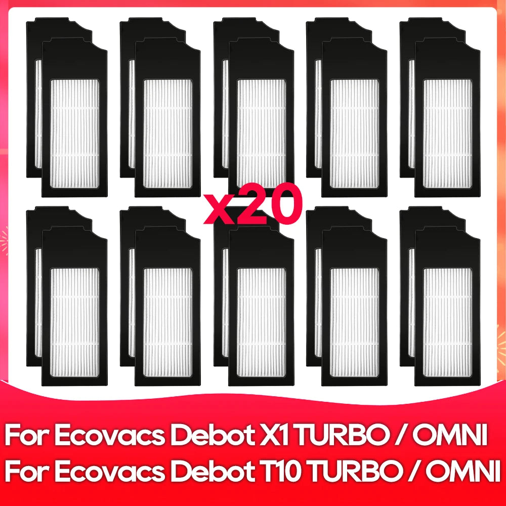 Compatible For ( Ecovacs X1 Turbo, X1 Omni, T10 Turbo, T10 Omni ) Main Side Brush Filter Mop Dust Bag Robot Vacuums Accessory