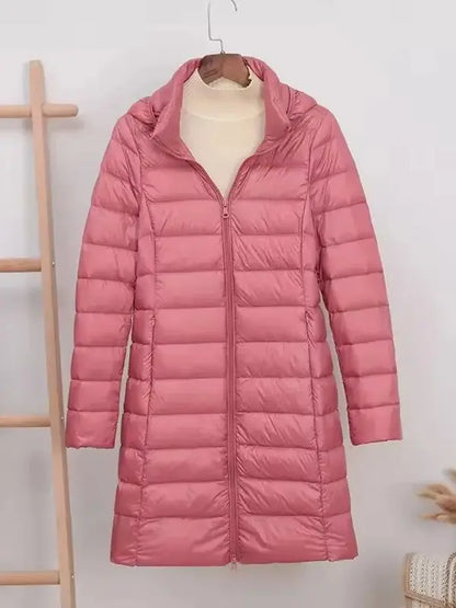 NewBang 5XL 4XL Hat Detachable Thick Long Down Jacket Women Winter Ultra Light Down Jacket Women With Hooded Down Coat Female