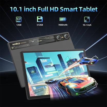 New Tablet Computer 10.1 inches Android 15 (RAM12GB+ROM512GB) HD Dual Card Tablet Computer Learning Office Entertainment Tablet